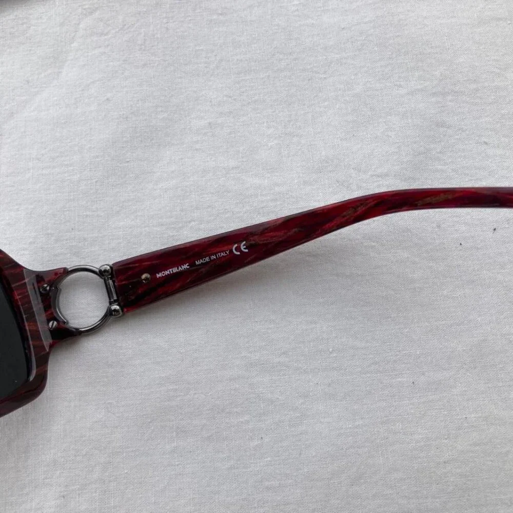 MONT BLANC Women Sunglasses Bordeaux Jaquard  MB 171S Frame Size 59 []16 120 - Picture 12 of 15